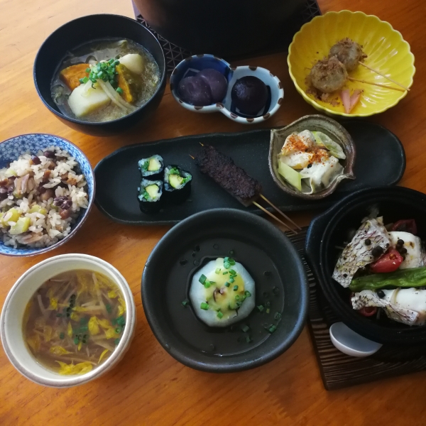 September 2019, 味農家コース(Non-vegetarian course)  617kcal